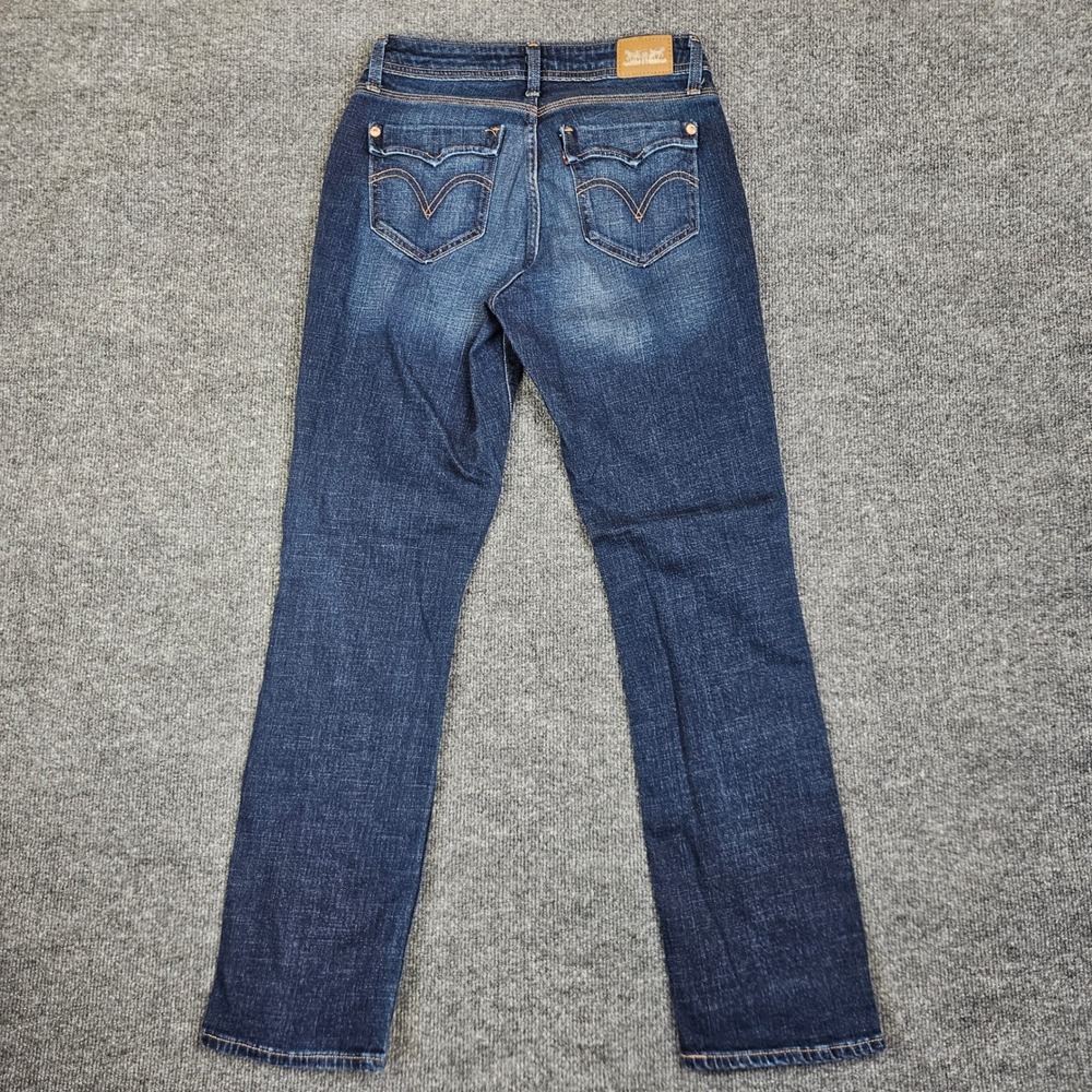 Levis 529 Curvy Straight Leg Jeans Women 6 Dark Wash Denim Mid Rise Flap Pockets - Picture 7 of 11